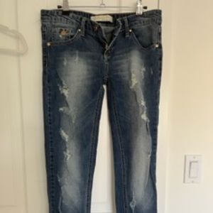 Ripped denim skinny  jeans